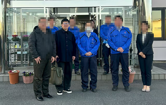 日本のコンテナ取引先に訪問
